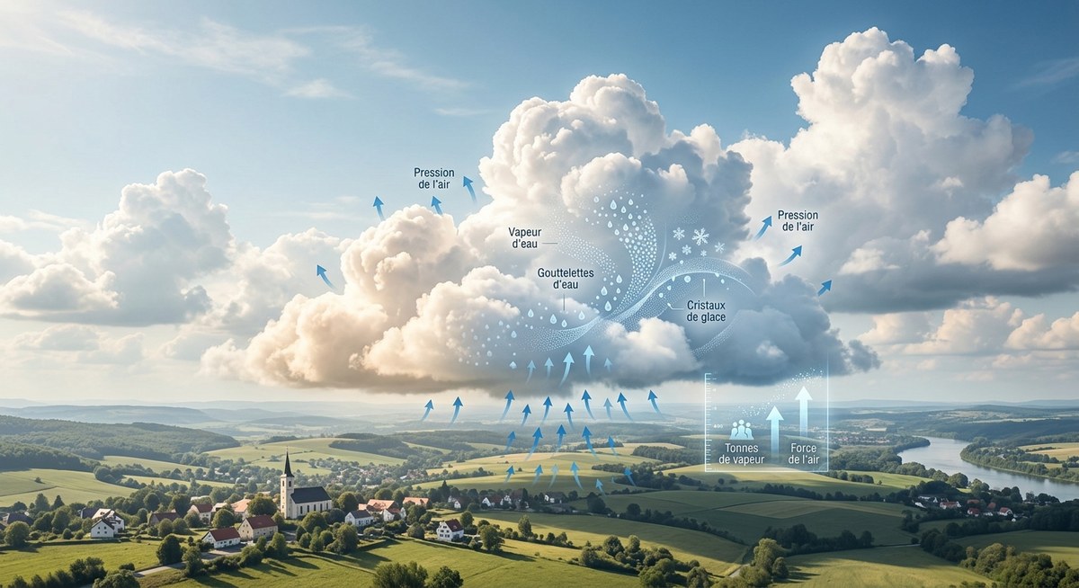Pourquoi les nuages peuvent-ils parfois peser plusieurs tonnes sans tomber ?